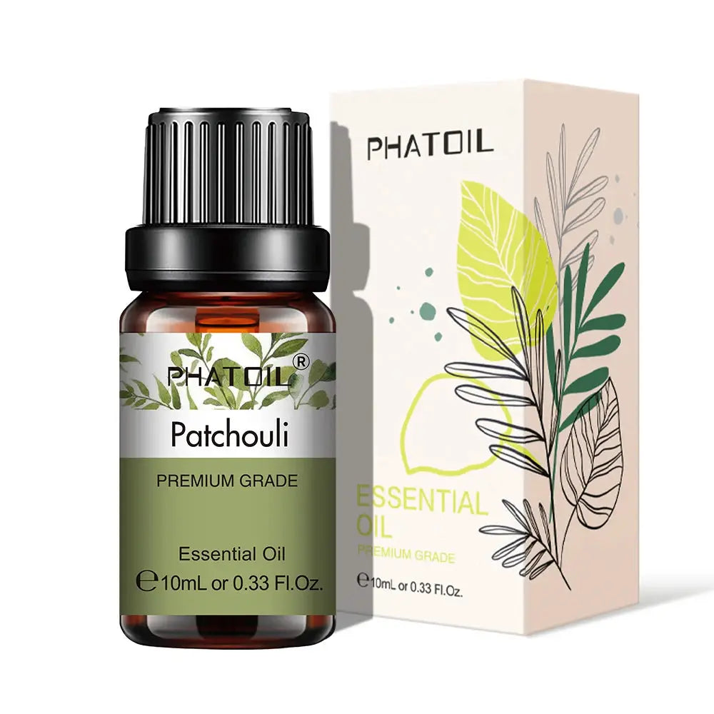 PHATOIL 10ml Natural Plant Essential Oil Eucalyptus Lavender Bergamot Vanilla Peppermint For Diffuser