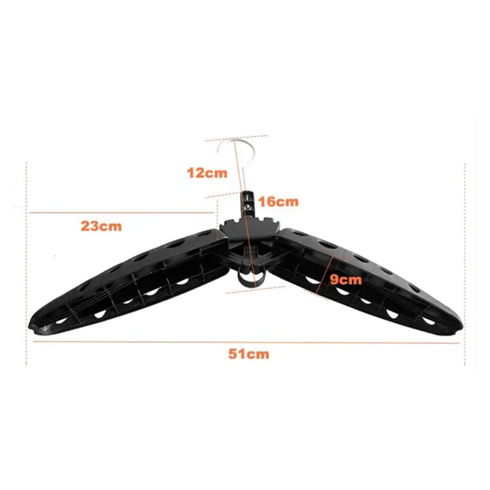 Dezition Foldable Wetsuit Hanger for Diving Drysuit Surf Gear Stand Durable Plastic Rack
