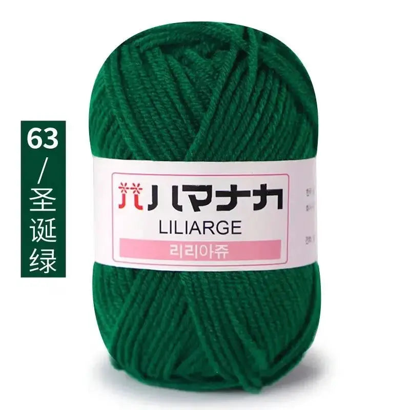 Milk Sweet Soft Cotton Baby Yarn Bamboo Blend Velvet Thick Wool For Hand Knitting And Crochet DIY Sweaters