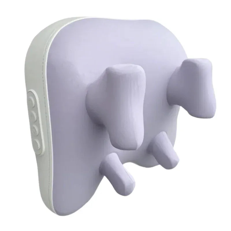 JAIYORL Trapezius Electric Massage Pillow white wireless car/home massager with kneading nodes