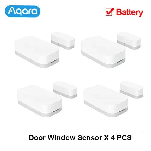 Aqara door/window sensors, white 4-pack for smart home security