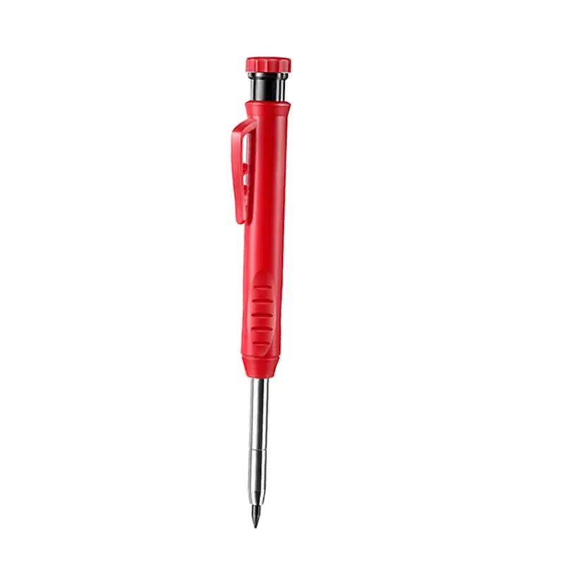 Carpenter mechanical pencil, red 2.8mm with long nose and built-in sharpener