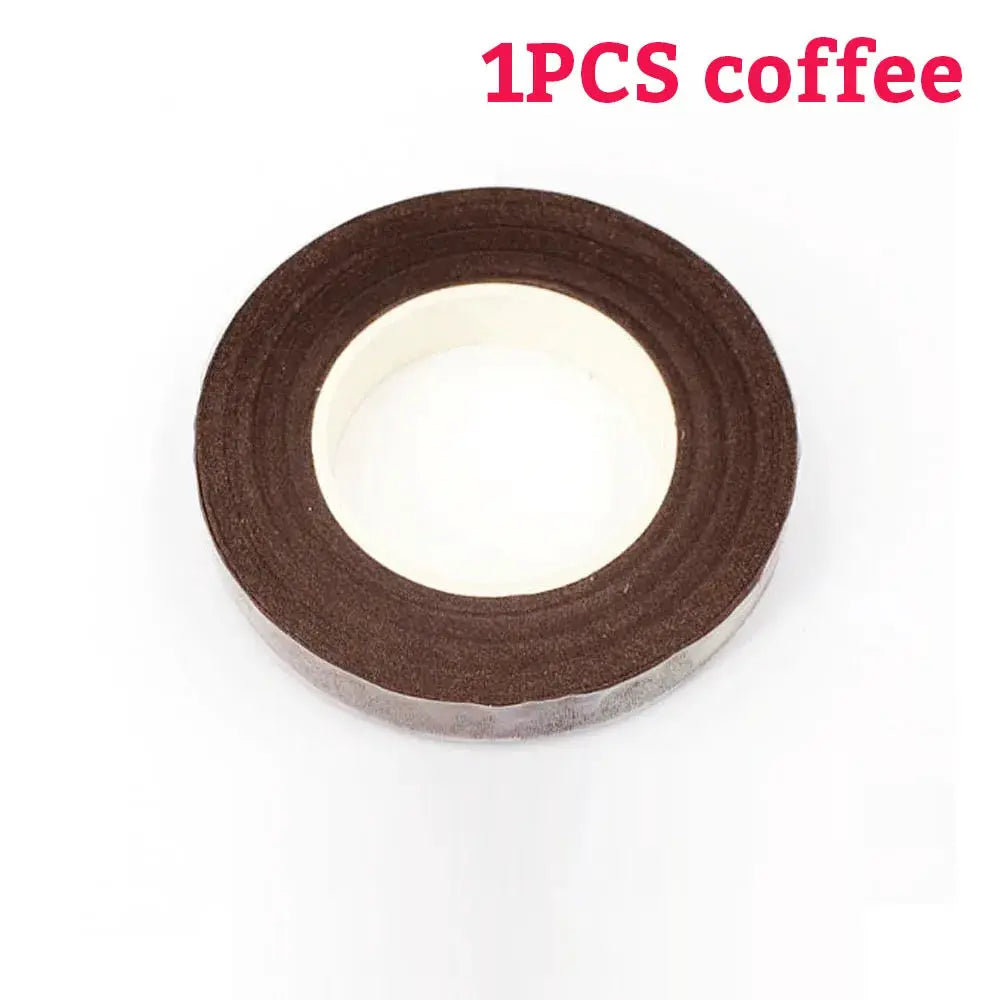 Green Flower Stem Sticks DIY Floral Material Handmade Wire Stem Self Adhesive Floriculture Tape Paper Tape For Bouquets