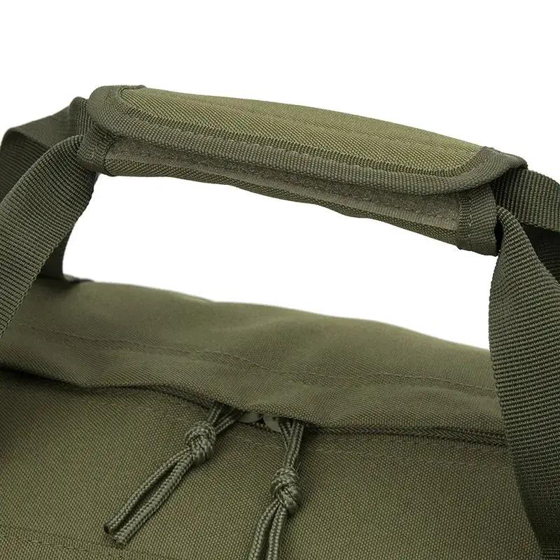 Simples Market 40L sport gym bag in olive green with top handle and shoulder strap