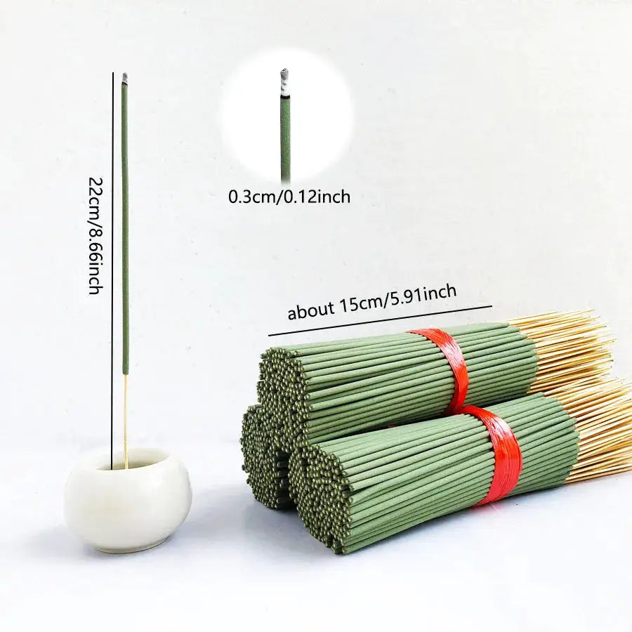 Clean And Low Powder White Sage Bamboo Stick Incense 22cm Long For Home Hotel Yoga Studio