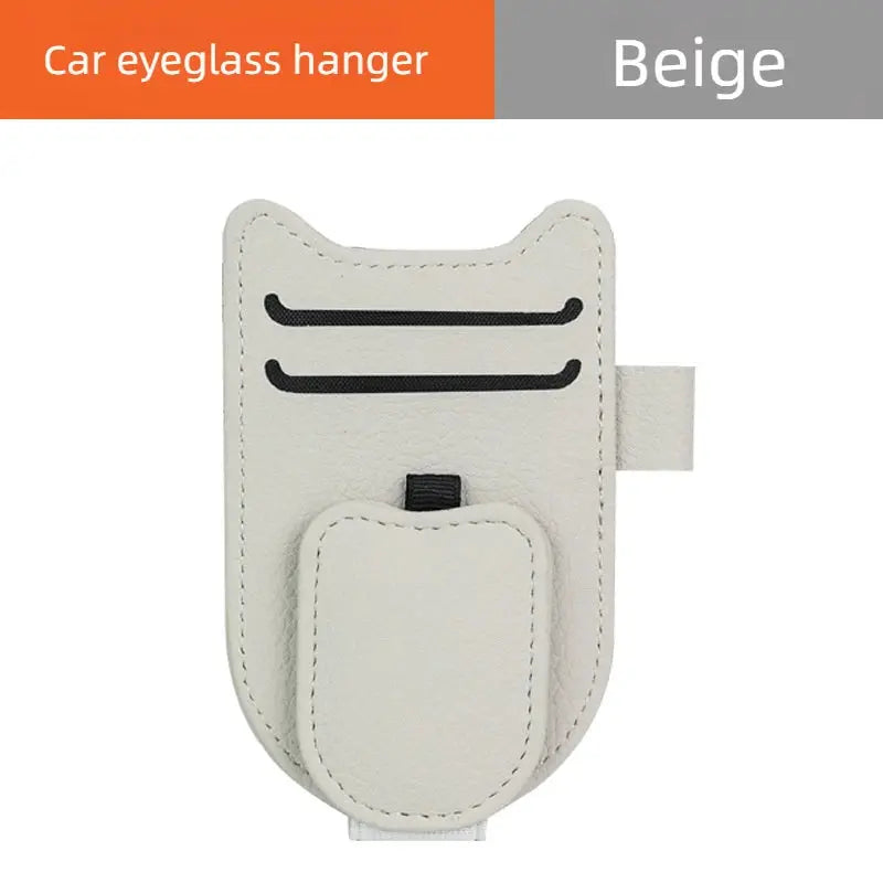 Magnetic Car Sunglasses Holder Sun Visor Clip Eyeglasses Hanger Portable Ticket Card Clip Auto Accessories