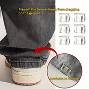 CraftEase Adjustable Invisible No Sew Concealment Buckle Trouser Clip Detachable Anti Slip DIY Clip