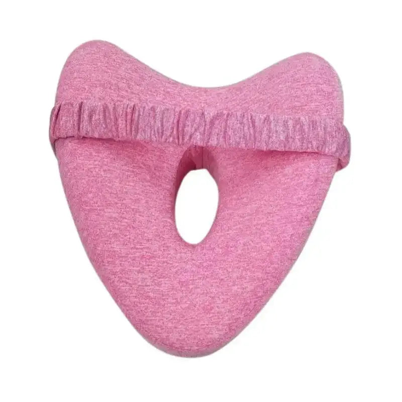 Memory Cotton Leg Pillow for Pregnancy and Side Sleepers Hollow Heart Shape Orthopedic Sciatica Relief Bed Sofa