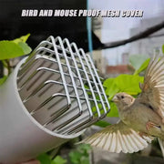 Round stainless steel roof drain cover with anti-blocking mesh for balcony and rooftop drainage