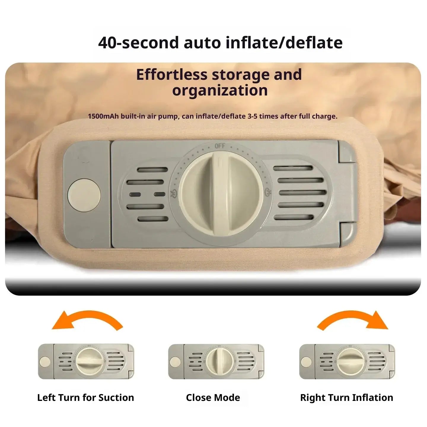 MountainHiker Self Inflating Mattress For Single Or Double Use Thick 10cm Camping Sleeping Pad Compact Folding Bed