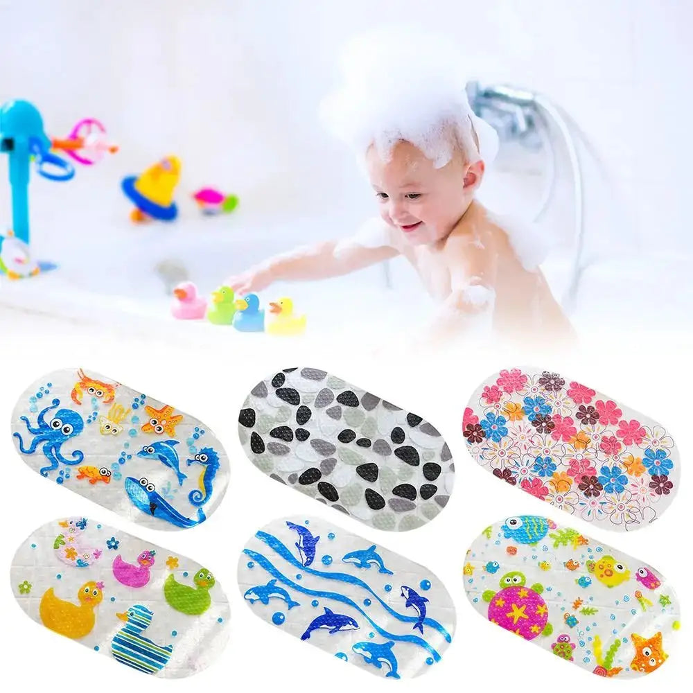 Simples Market set of 6 cartoon PVC kids anti-slip bath mats with suction cups