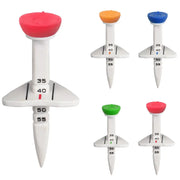 4 Pieces Adjustable Height 33 to 55mm Rubber Golf Tee Training Accessories for Practice and Swing Drills