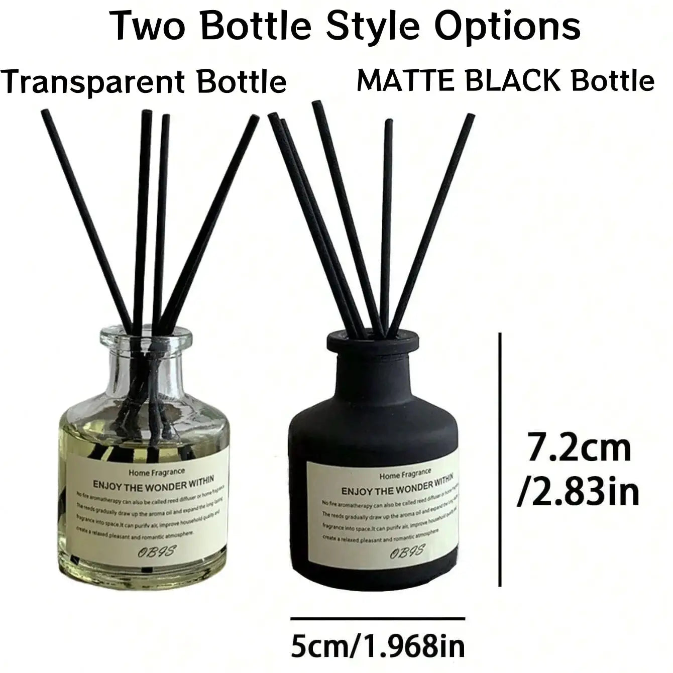 50ml Freesia Jasmine Reed Diffuser With Fragrance Oil Flameless Home Air Freshener For Living Room