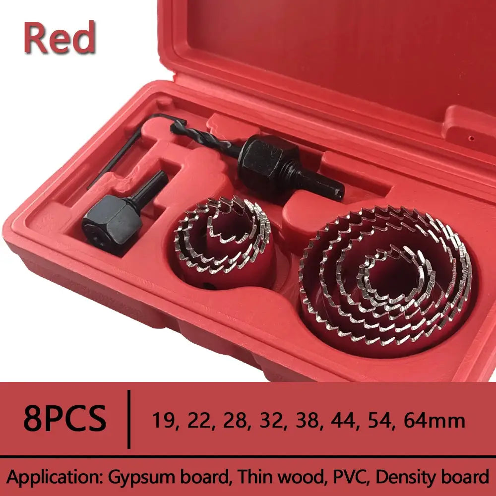 19 To 127mm Hole Saw Set Cup Style Wood Crown Drill Bit For Gypsum Board Wood PVC Plastic Density Board And Metal