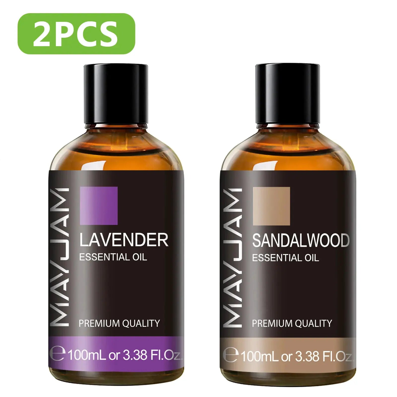 MAYJAM 100ml Pure Plant Essential Oil Mint Bergamot Patchouli Citronella Lemongrass Chamomile Cedarwood For Reed Diffuser