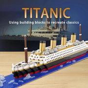 Titanic Micro Particle Building Block Puzzle Ship Model For Kids 6 12 Construction Toy