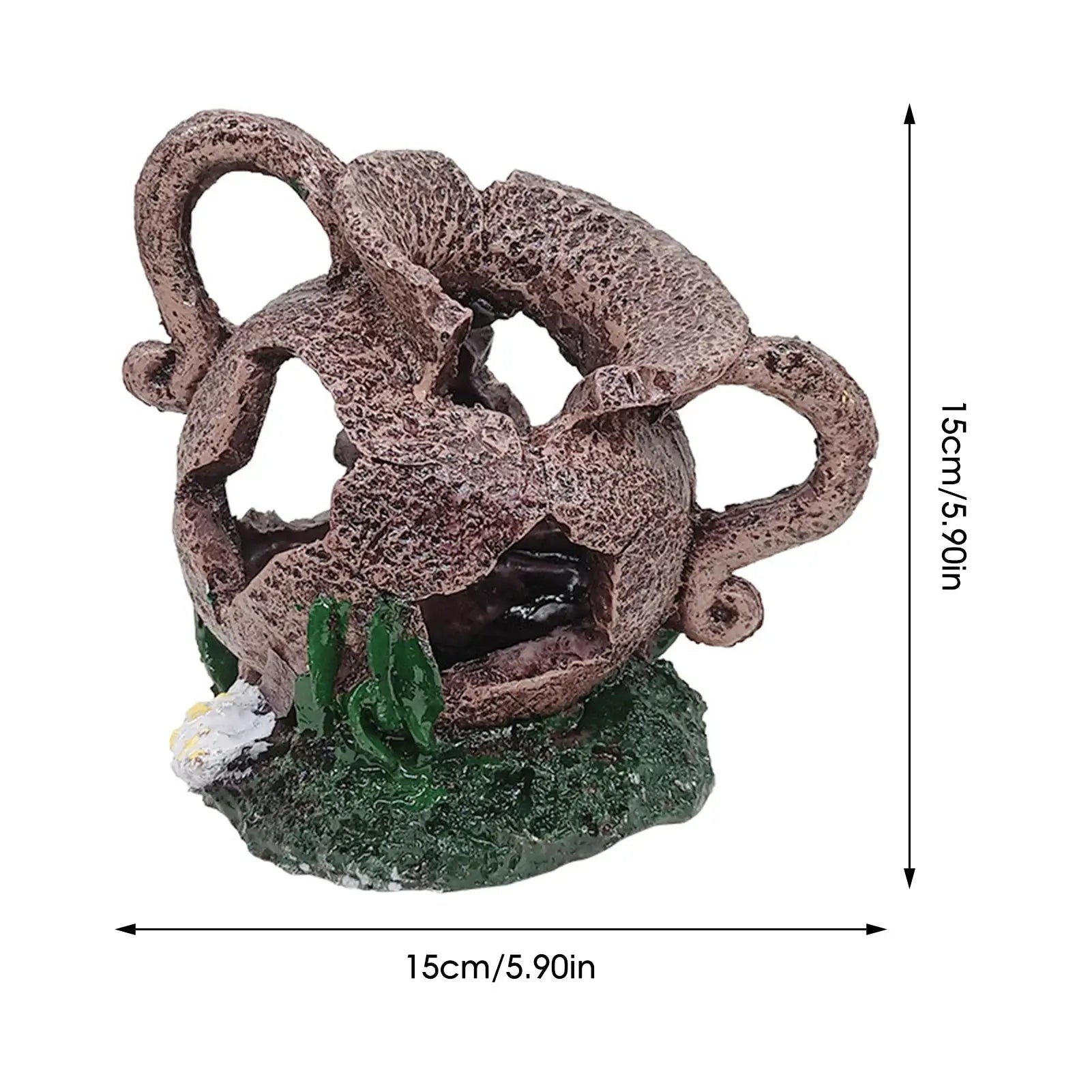 Artificial Bridge Resin Landscape Decoration for Fish Tank Aquarium Ornament and Cave Habitat