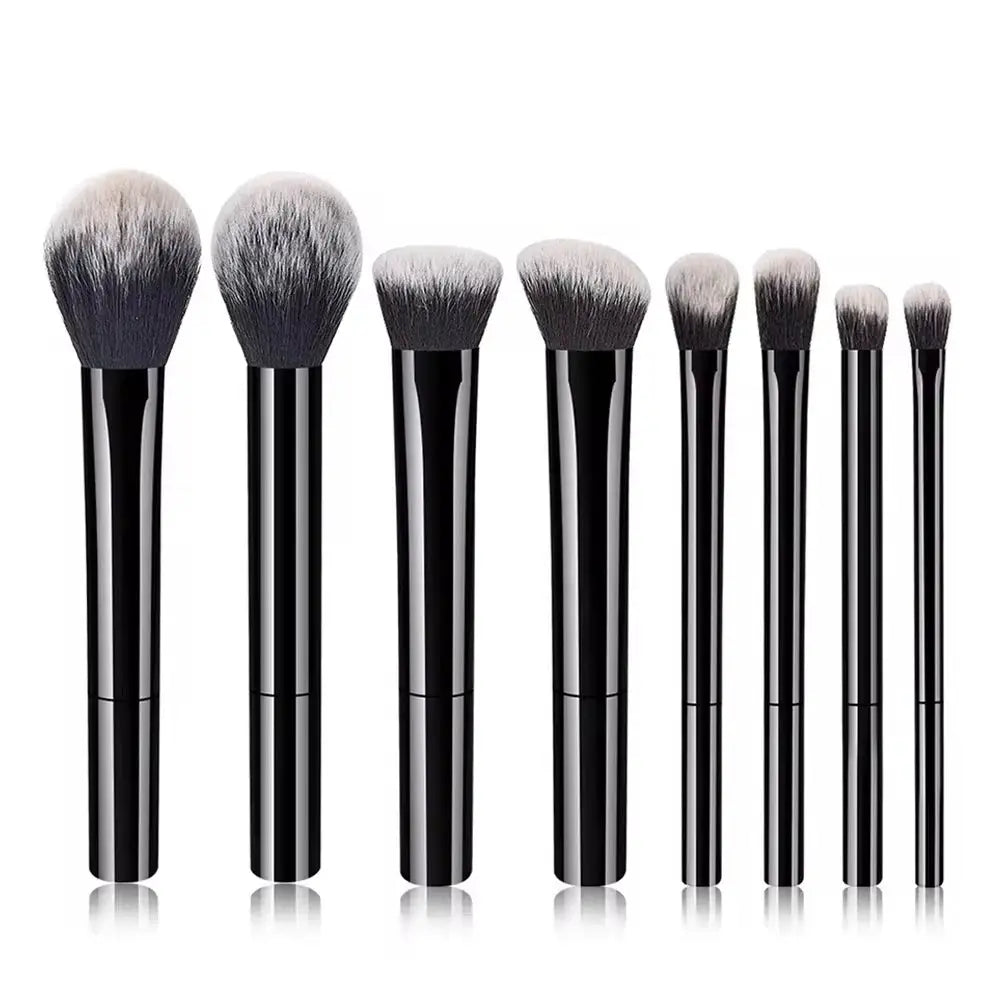AstraBeauty 8 Piece Pro Makeup Brush Set Premium Synthetic Bristles For Foundation And Blush Easy To Clean Cruelty Free