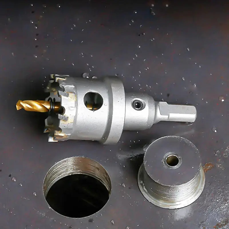 TCT Hole Saw Carbide Tipped Cutter With Titanium Plated Pilot Drill Bit For Metal Stainless Steel Iron And Wood