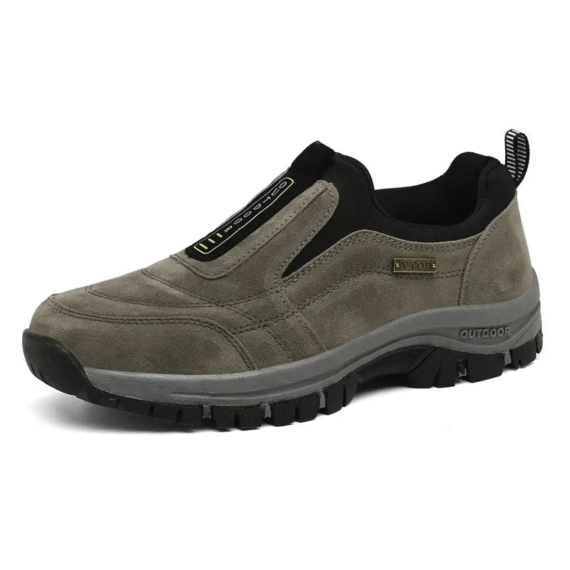 TrailStride Mens Non Slip Casual Sports Shoes with Breathable Hemp Upper and Wear Resistant Outdoor Walking Shoes