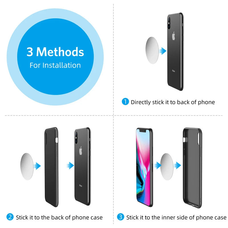 Magnetic Car Phone Holder Air Vent Clip Mount 360 Rotation Stand