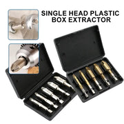 5 Piece Hex Handle Screw Extractor Set For Wood And Metal Removal With Single Head Cutting Edge