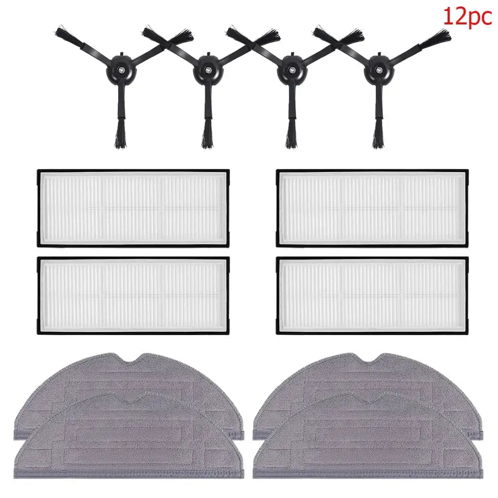 Windninja Compatible Roborock S8 S8 Plus S8 Pro Ultra Main Brush Side Brush HEPA Filter Mop Cloths Dust Bags Kit