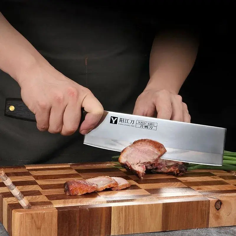 SoraChef Japanese Santoku Knife Stainless Steel Kitchen Knife For Precision Slicing Duck And Meats Ergonomic Handle