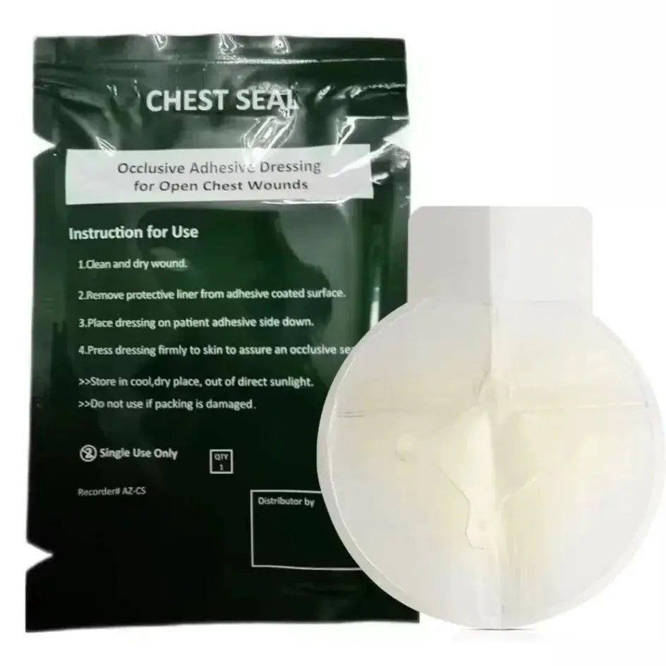 Chest seal kit by Simples Market; transparent sterile occlusive dressing with vent