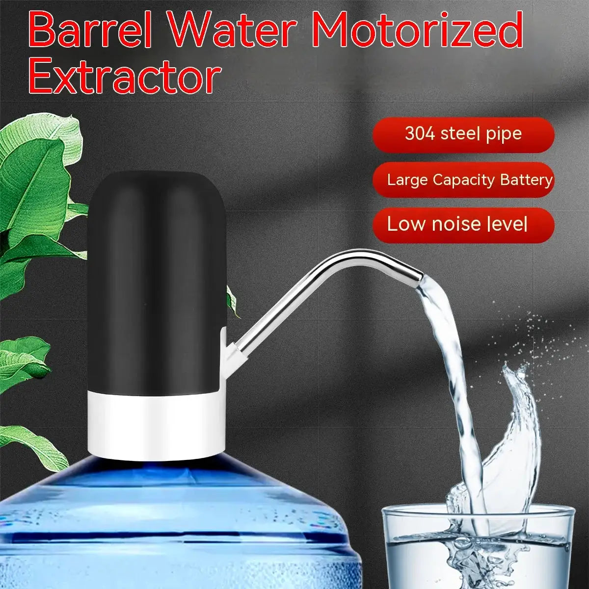 5 Gallon Water Bottle Dispenser With USB Charging Automatic Drinking Water Pump Portable Electric