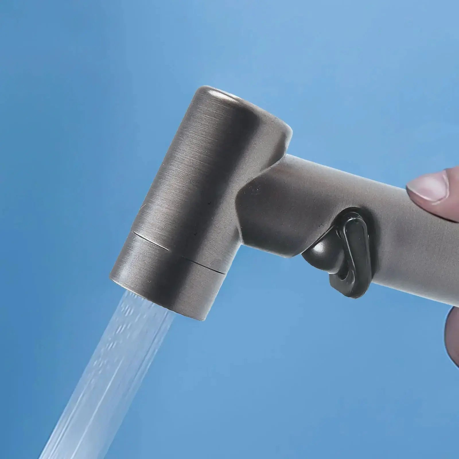 Simples Market ABS handheld shower spray head for bathroom bidet, gray plastic