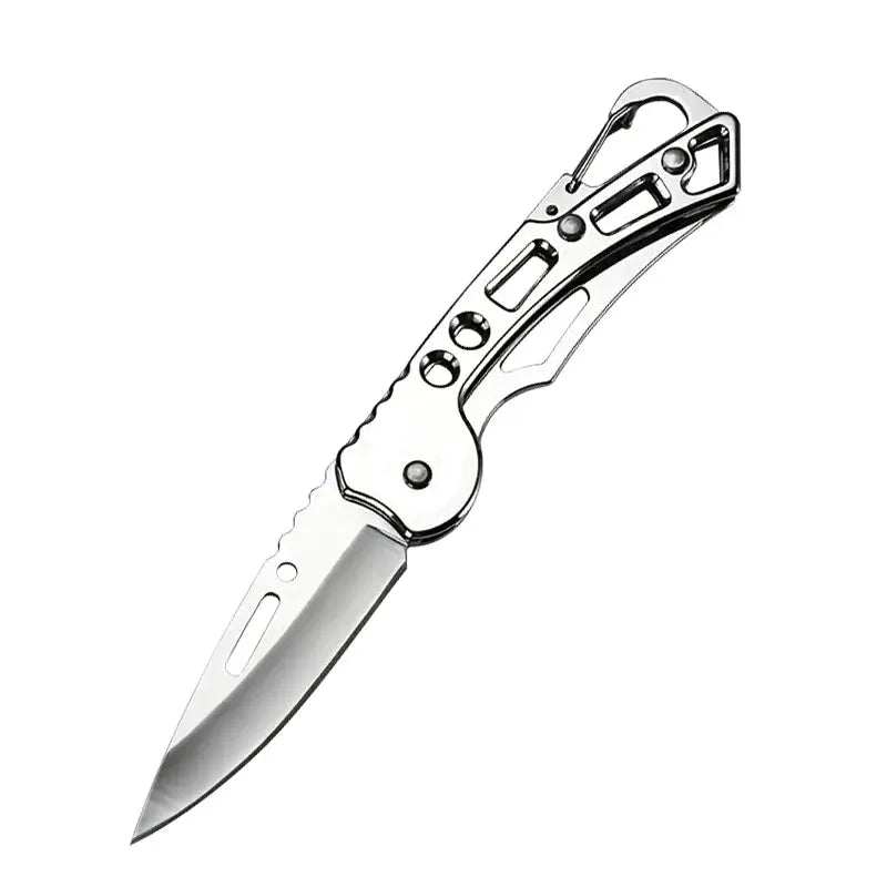 Folding Fruit Knife Stainless Steel Pocket Knife With Non Slip Handle For Kitchen And Fruit And Meat Slicing