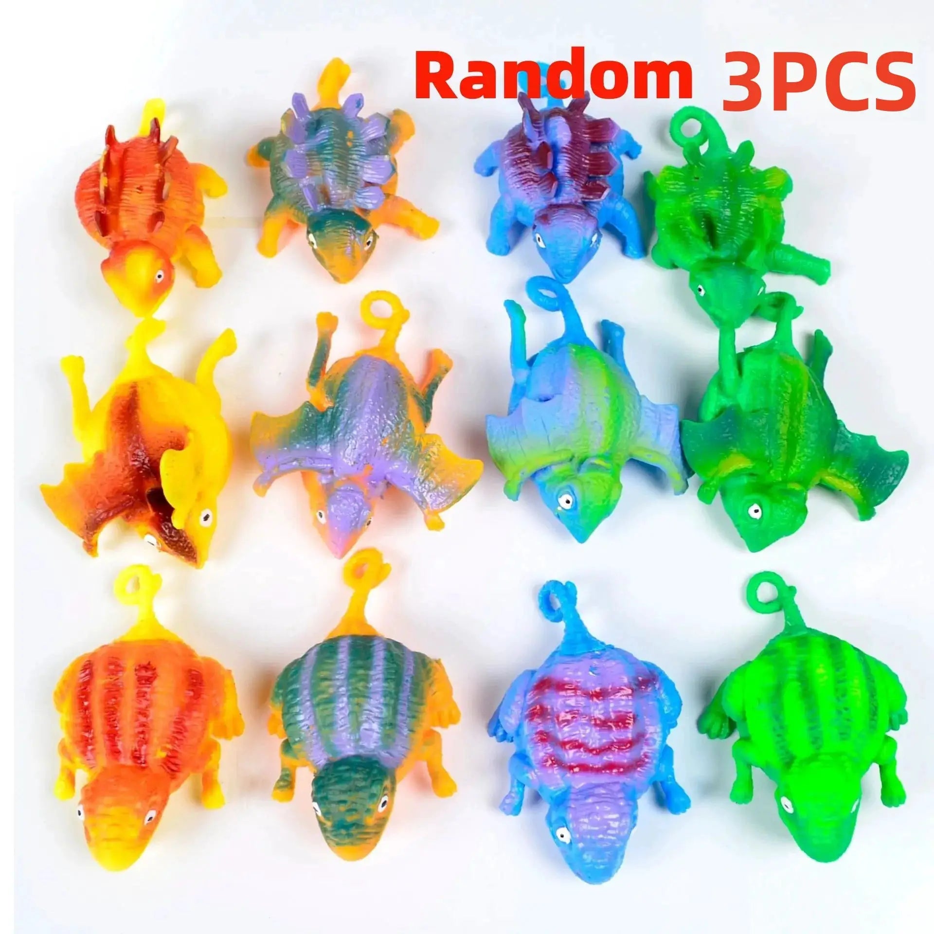 Set Of 3 Kids Dinosaur Inflatable Vent Balls Squeeze Fidget Toys Soft Balloons For Party Games And Gifts