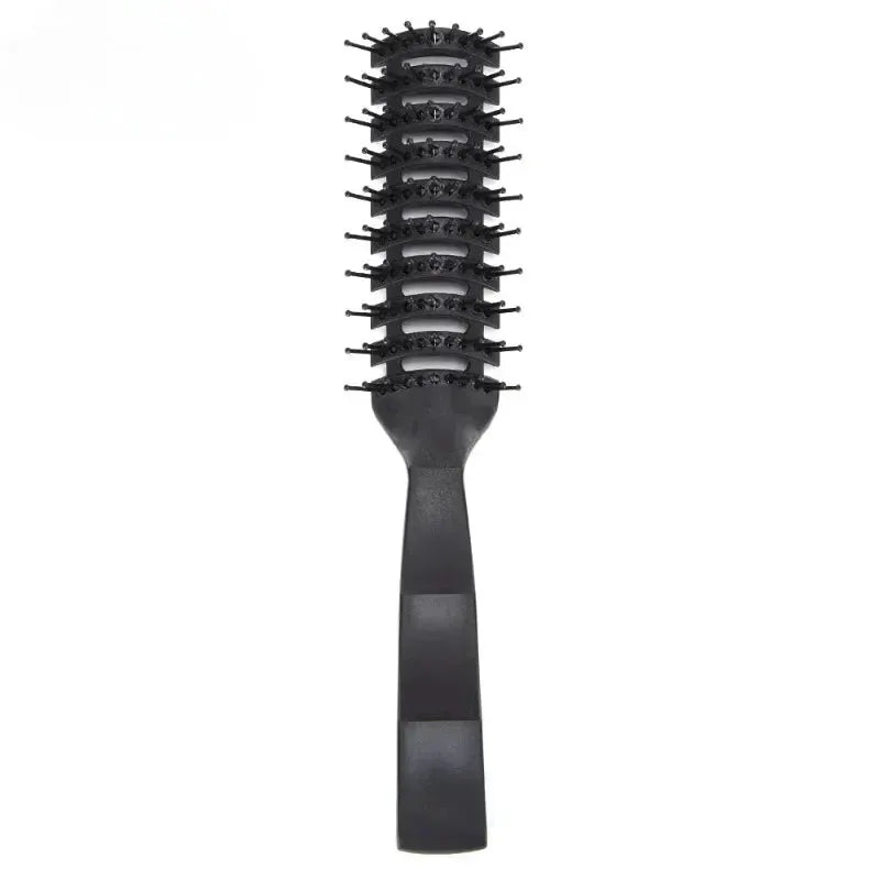Professional Mens Hair Styling Comb Massaging Curling Hair Brush Anti Tangle Anti Static For Real Hair Wigs