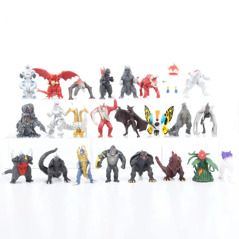 Godzilla Vs King Kong 24 Piece Set Highly Detailed Collectible PVC Figures 17cm Tall