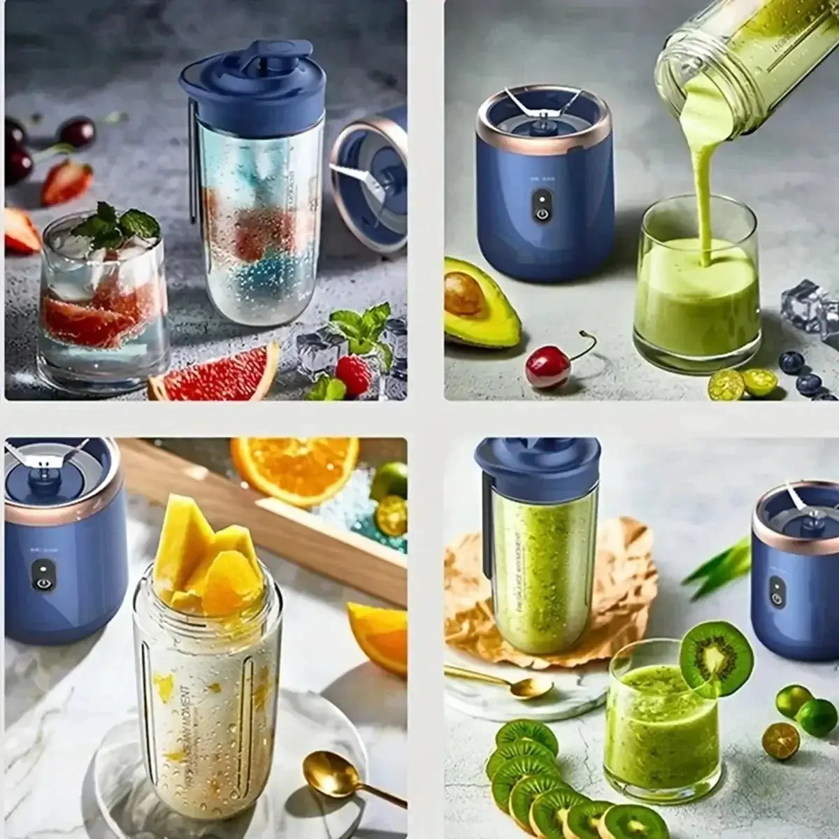 6 Color 400ml Portable USB Blender Travel Juicer Cup For Smoothies
