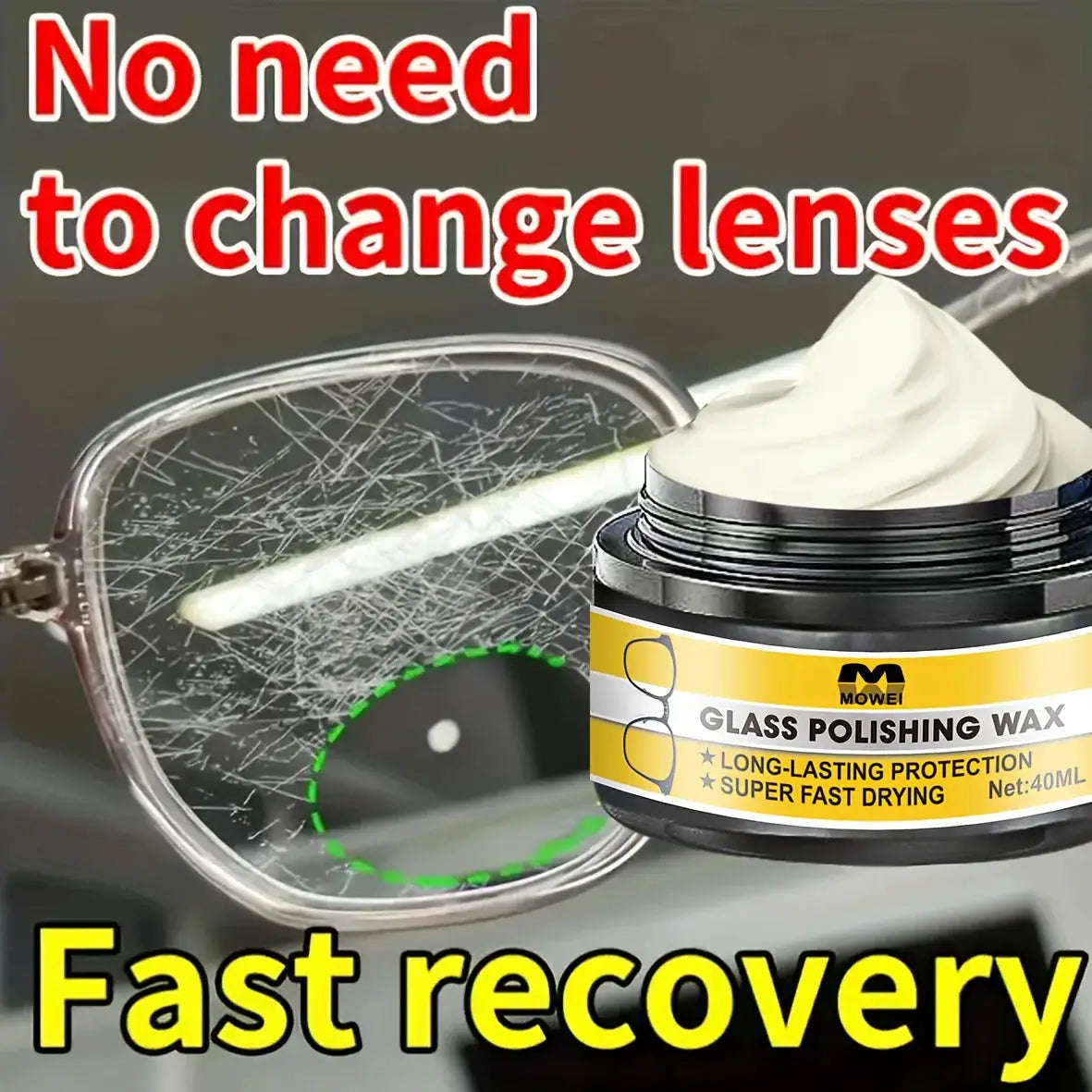 ClarityPro Multi Purpose Glass And Lens Scratch Repair Kit Restores Clarity And Smooth Finish Chemical Free