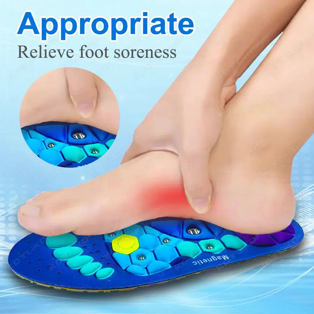 Medical Magnetic Therapy Insoles For Sports And Foot Health Acupressure Massage Anti Fatigue Weight Loss