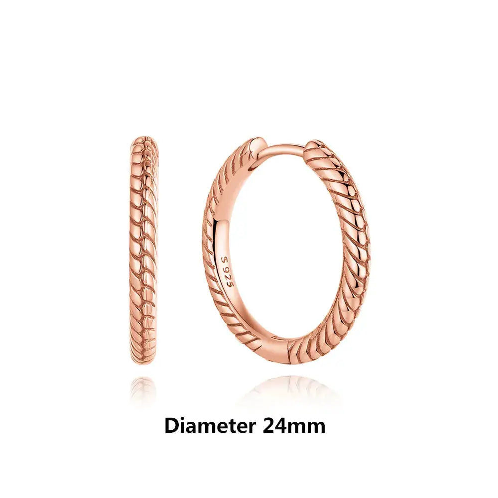 925 Sterling Silver Stud Hoop Earrings For Women Crystal Zircon Rose Gold Crown Heart Infinity Bee Design Jewelry