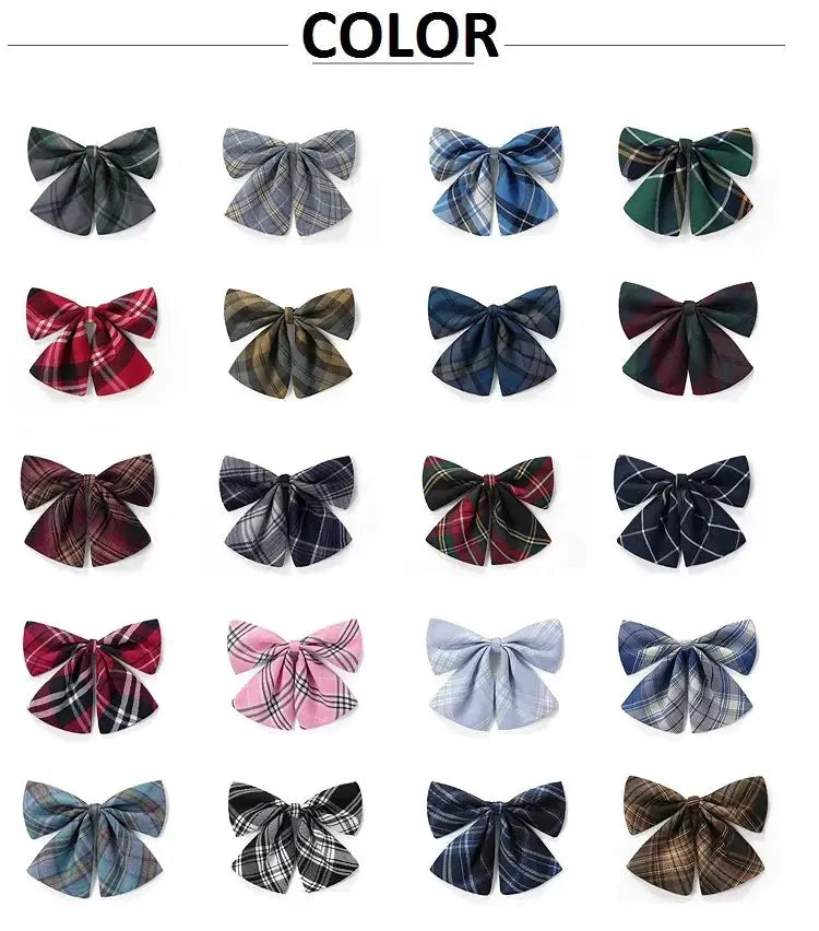 Women's plaid bowties by Simples Market; 24 colorways in assorted plaid patterns