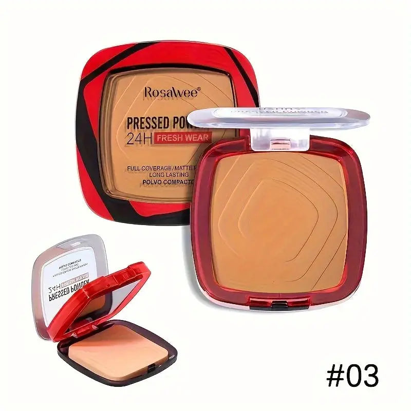 GlowGuard Matte Full Coverage Powder Foundation With Puff Oil Control 24 Hour Fresh Wear For All Skin Types