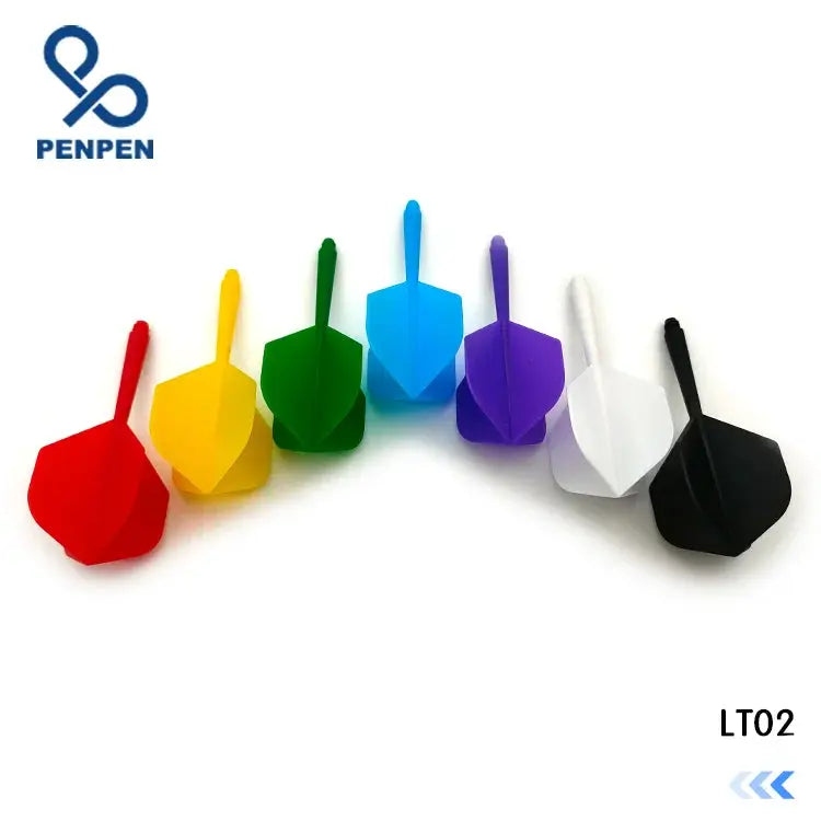 Wedarter Professional Integrated Dart Flights And Shafts 2BA Screw Soft In One LT02 Pack 12 9 6pcs