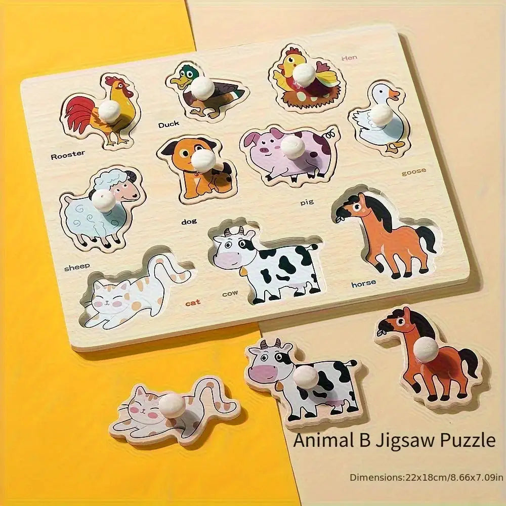 Montessori Geometry Puzzle Board for Beginners Handheld Shape Matching Educational Toy for Early Learning