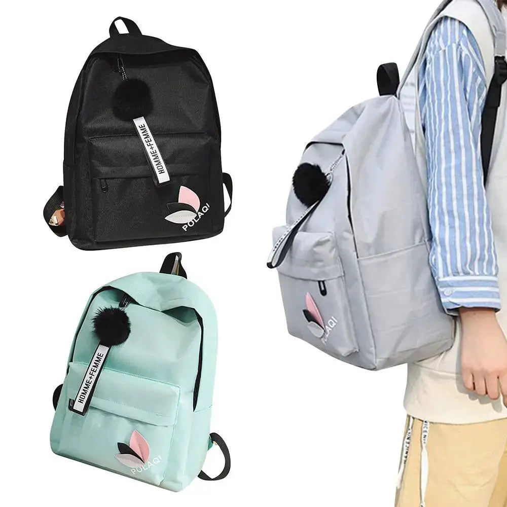 Printed Leaves Large Capacity Student Backpack - Simples Market
