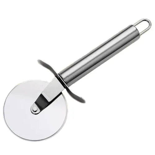 Stainless Steel Pizza Wheel Cutter With Wooden Handle Diameter 6.5 Cm For Pizzas Waffles Cookies Cakes