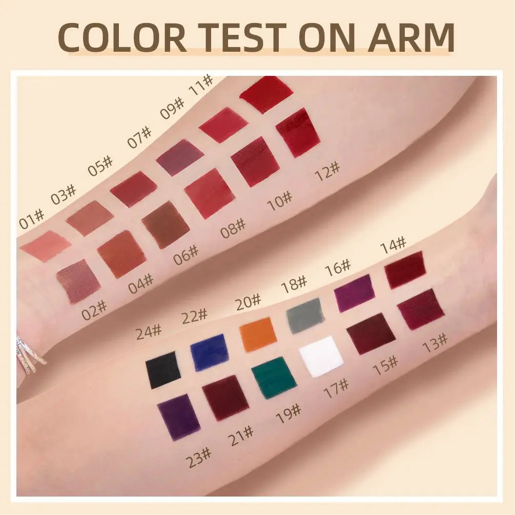 QIBEST Matte Liquid Lipstick Waterproof Long Lasting Velvet Lip Gloss Tint Tube Matte Nude Pigment Red Lipgloss Lips Makeup - Simples Market