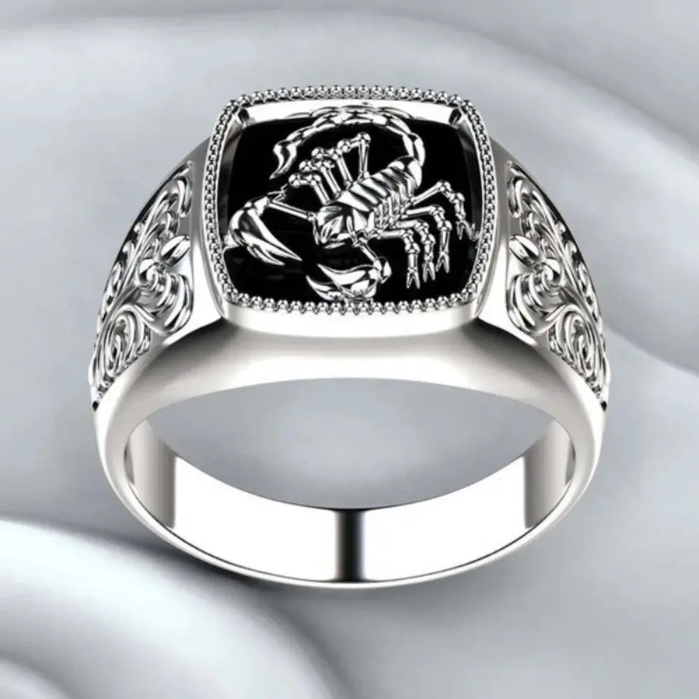 New Simple Retro Personalized Street Style Scorpion Ring Unisex Fashion Creative Trend Jewelry Hip Hop Party Accessory