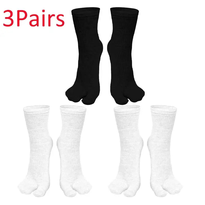 Fashion Japanese Style Tabi Toe Socks For Men Women Split Toe Socks For Geta Zori Flip Flops And Sandals Fiber