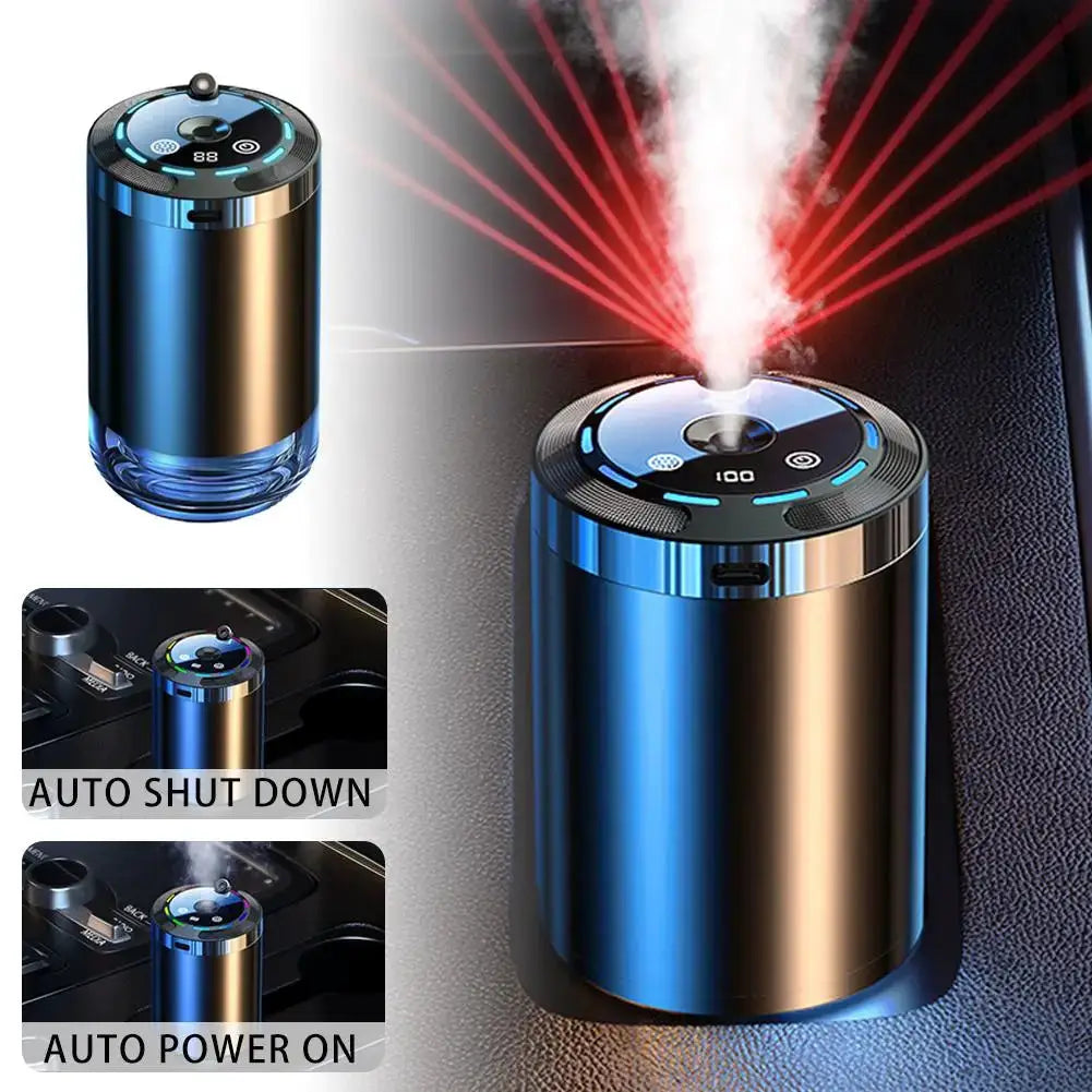 Car Electric Air Diffuser Humidifier For Car Vent Aromatherapy Odor Eliminator Mist For Fresh Interior