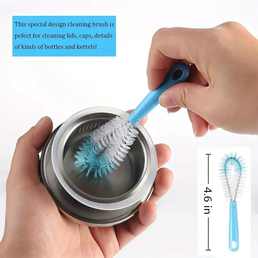 Simples Market blue long-handled bottle brush for cleaning narrow bottles
